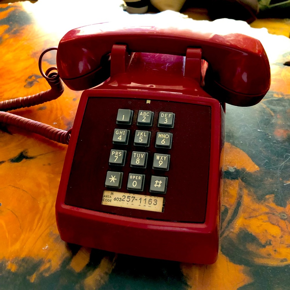 Vintage  Red telephone